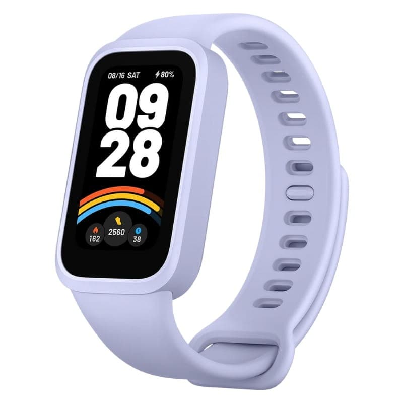 Xiaomi Mi Smart Band 9 Active Violet - vue à 45 degrés