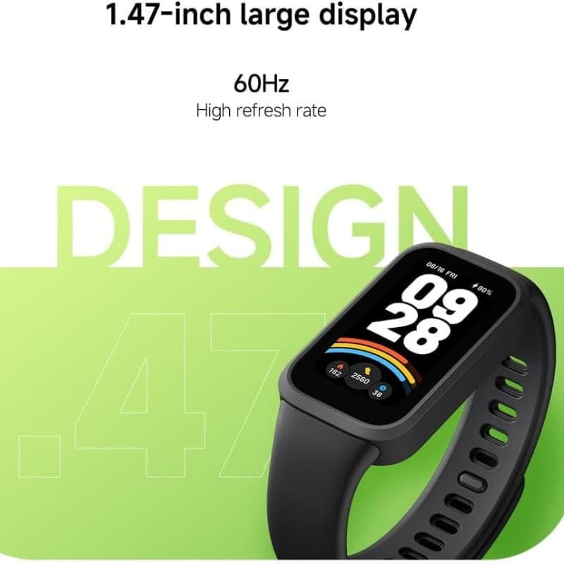 Xiaomi Mi Smart Band 9 Active Violet - caractéristiques de l'affichage