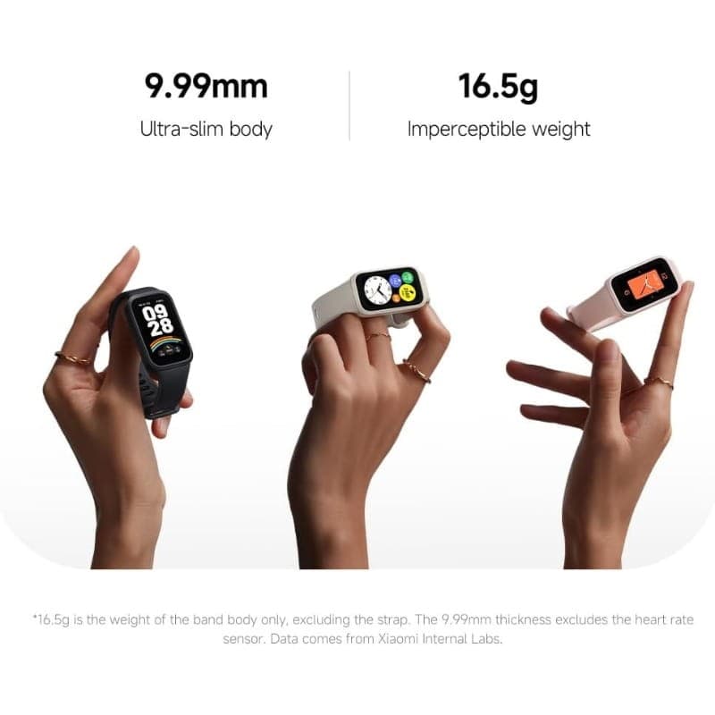Xiaomi Mi Smart Band 9 Active Violet - dimensions