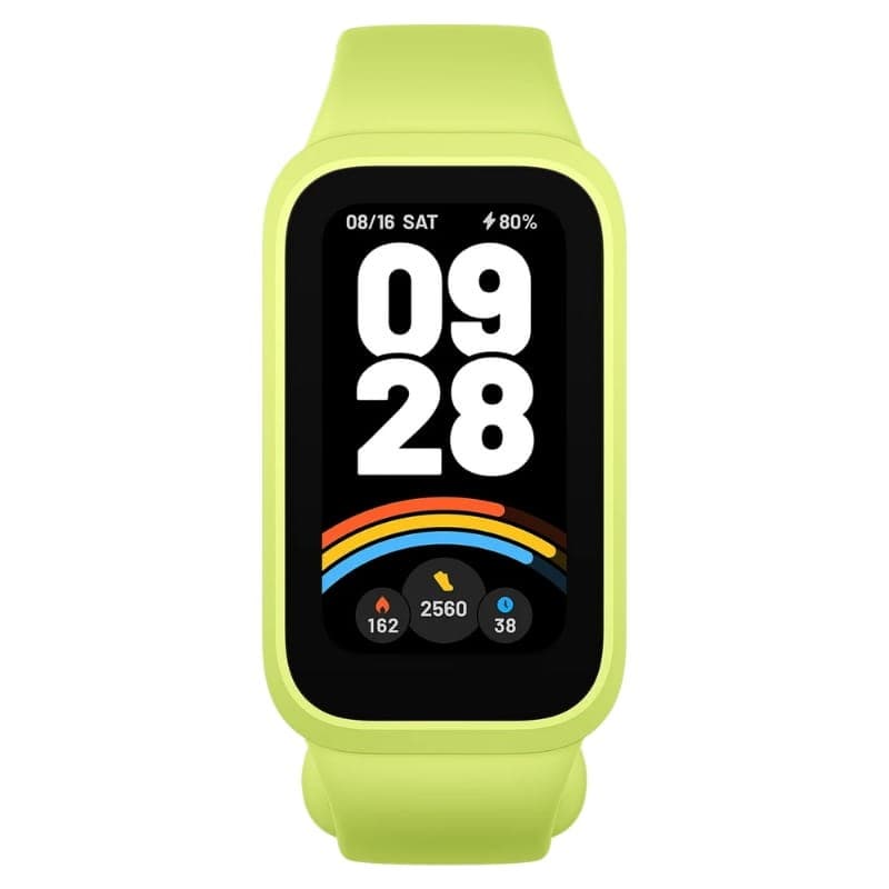 Xiaomi Mi Smart Band 9 Active Vert - vue de face