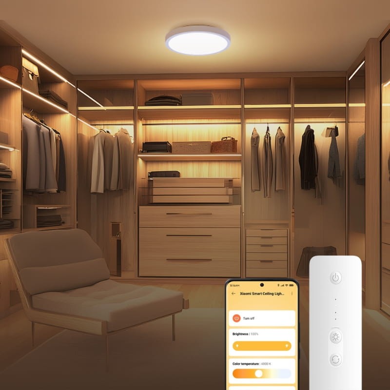 Xiaomi Smart Ceiling Light D20 Φ250 x 60mm 900lm Blanc - Ítem5