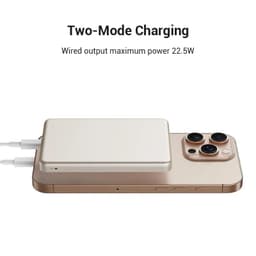 Xiaomi Super Slim Magnetic Power Bank 5000 mAh 22,5W Violeta - carga dual