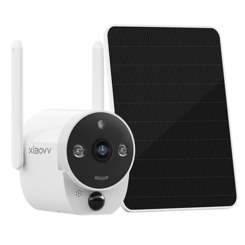 Xiaovv B6 FullHD 2MP Painel Solar WiFi Branco - Câmara de Segurança - Item