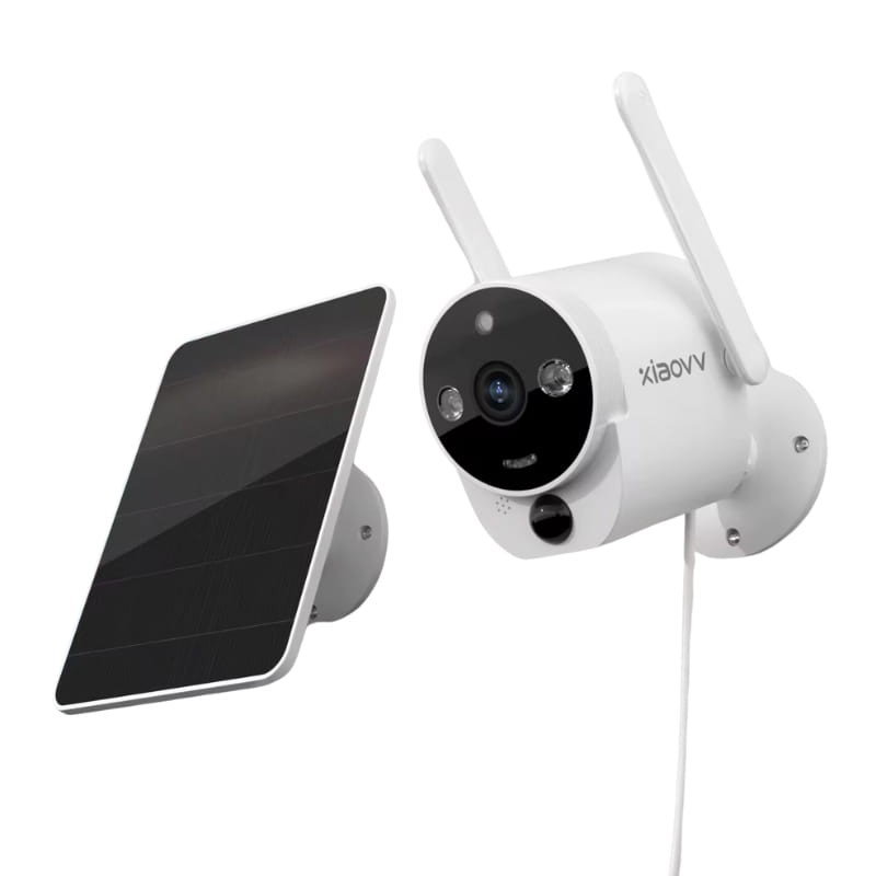 Xiaovv B6 FullHD 2MP Painel Solar WiFi Branco - Câmara de Segurança - Item1