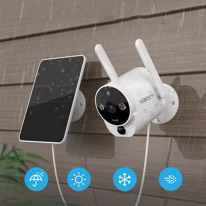 Xiaovv B6 FullHD 2MP Painel Solar WiFi Branco - Câmara de Segurança - Item2
