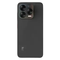 ZTE Blade V70 Vita 4GB/256GB Gris con tapa trasera mate y módulo de cámara rectangular grande con triple lente y flash LED, logo ZTE en la parte inferior