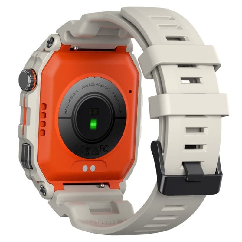 Zeblaze Ares GPS Blanc - Montre intelligente - Vue arrière à 45 degrés