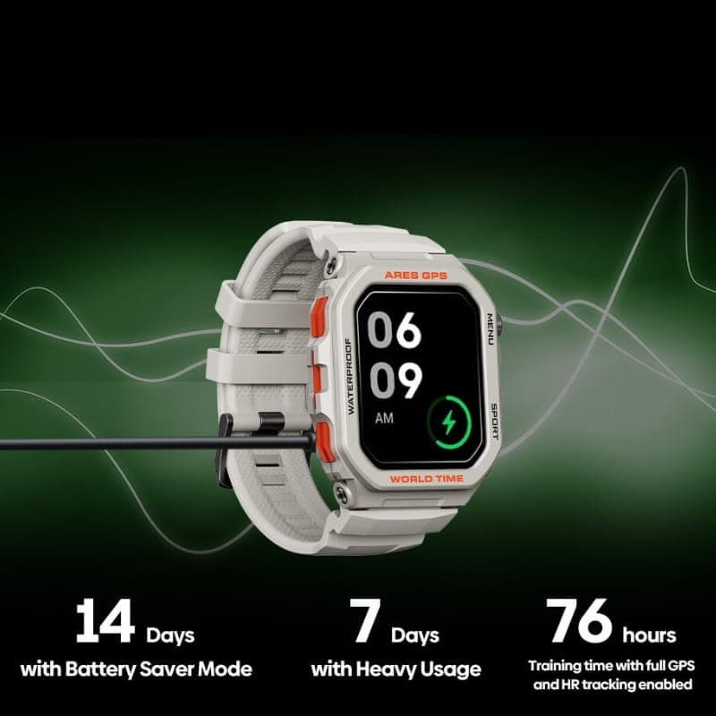 Zeblaze Ares GPS Blanc - Montre intelligente - autonomie de la batterie