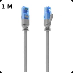 Cable de Red RJ45 Cat6 UTP CCA AWG26 hasta 1000Mbps 1m Aisens A135-0775 Gris