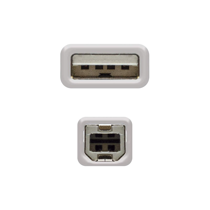 Nanocable - Câble USB 2.0 Imprimante 3M Beige - Ítem3