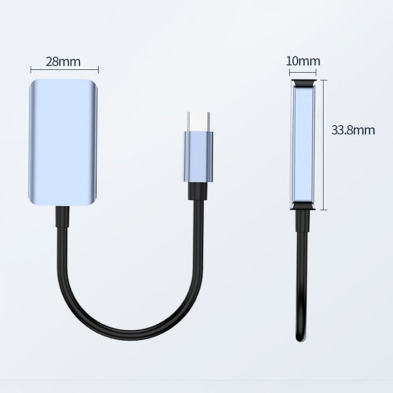 Adaptador BYL-2006A USB-C/HDMI Plata - Ítem1