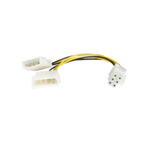 Adaptador de energia LP4 para PCI 6 pinos