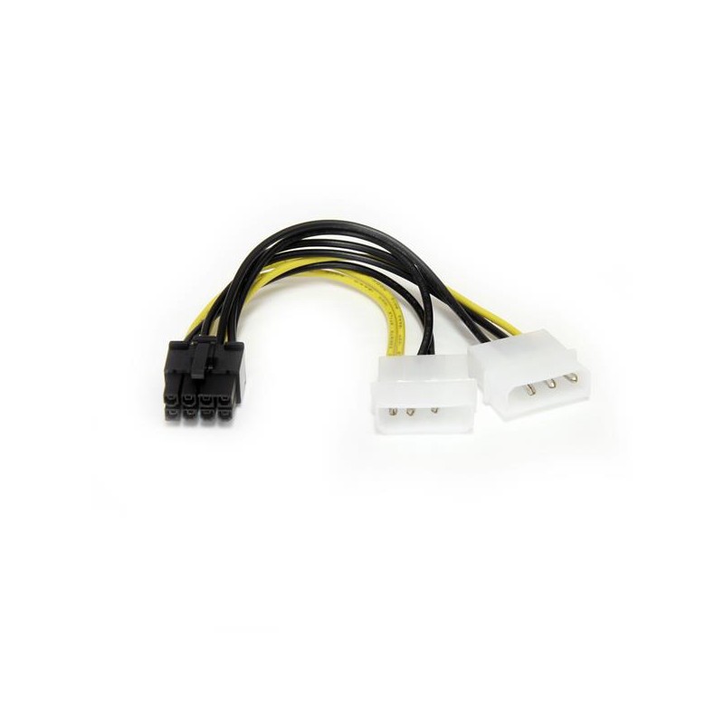 Cabo de Alimentação LP4 para PCI 8 pinosCabo de Energia LP4 para PCI 8 pinos