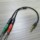 Adaptateur Jack 3.5mm Mâle vers 2 Jacks 3.5mm Femelle 0,3 m - Ítem1