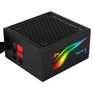 Fonte de alimentação Aerocool LUXRGB850M Modular RGB 850W 80Plus Bronze Preto