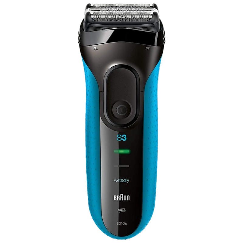 Máquina de barbear Braun Series 3 3010s Wet / Dry Preto / Azul