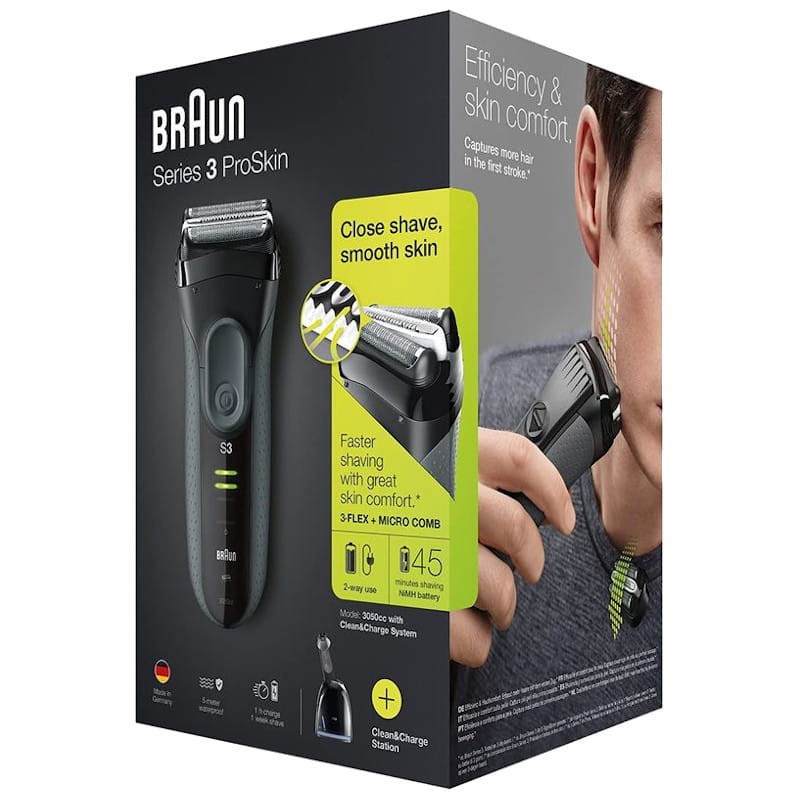 Afeitadora Braun Series 3 3050cc Dry Gris - Ítem6