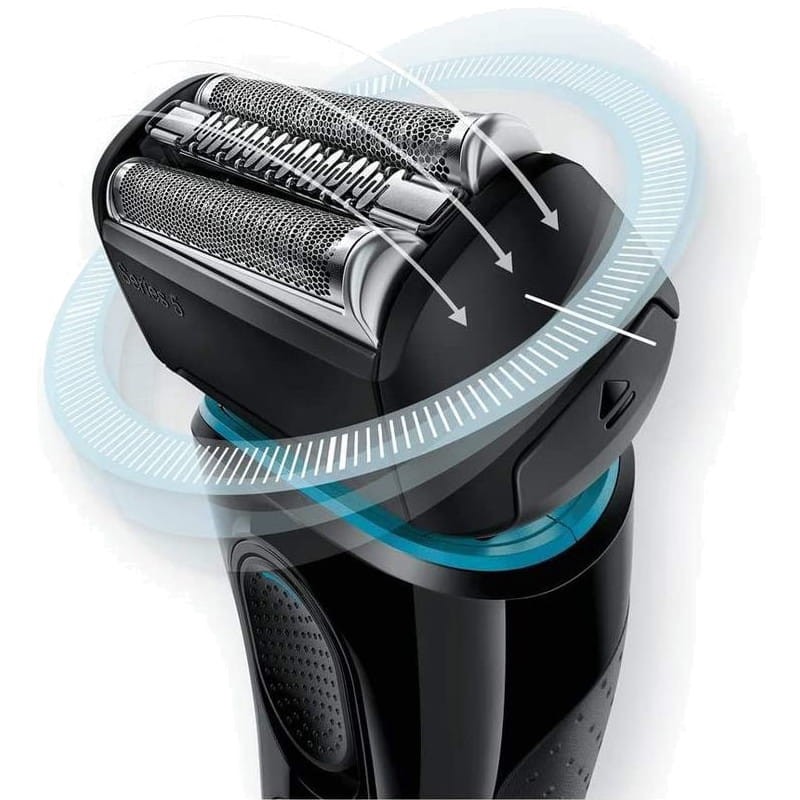 Afeitadora Braun Series 5 5140S Wet/Dry Negro/Azul - Ítem1