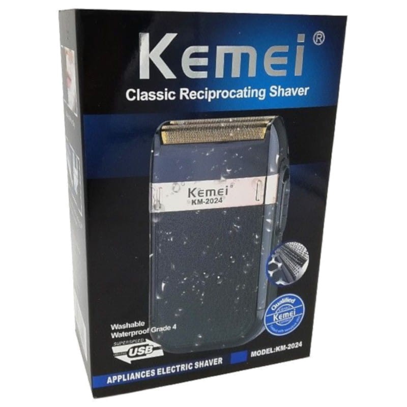 Rasoir électrique Kemei KM-2024 noir / or - Ítem4