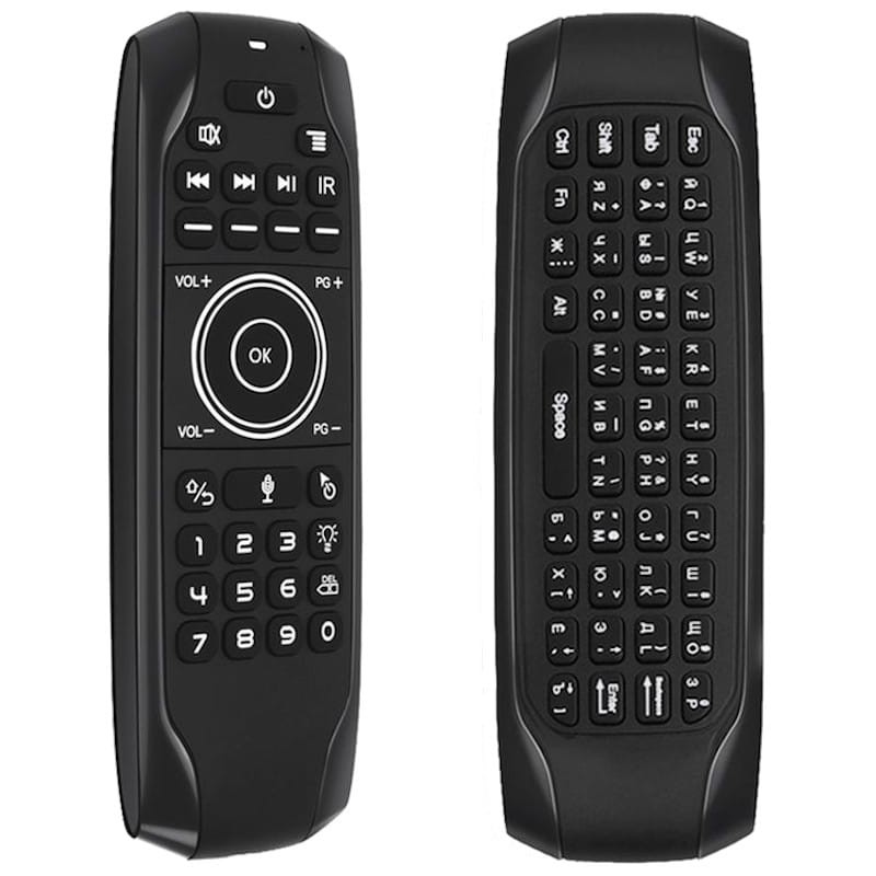 Air Mouse e Mini Teclado G7V Pro Gyro Voz Retroiluminada - Item1