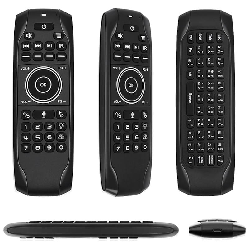 Air Mouse e Mini Teclado G7V Pro Gyro Voz Retroiluminada - Item4