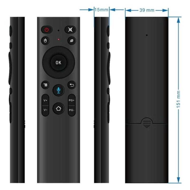 Air Mouse Q5+ Télécommande vocale Bluetooth 2.4G - Ítem5