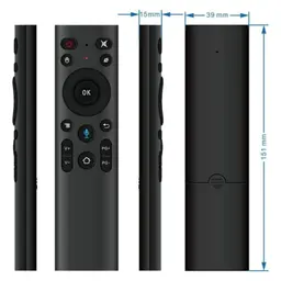 Vista múltiple del Control remoto del Air Mouse Q5+