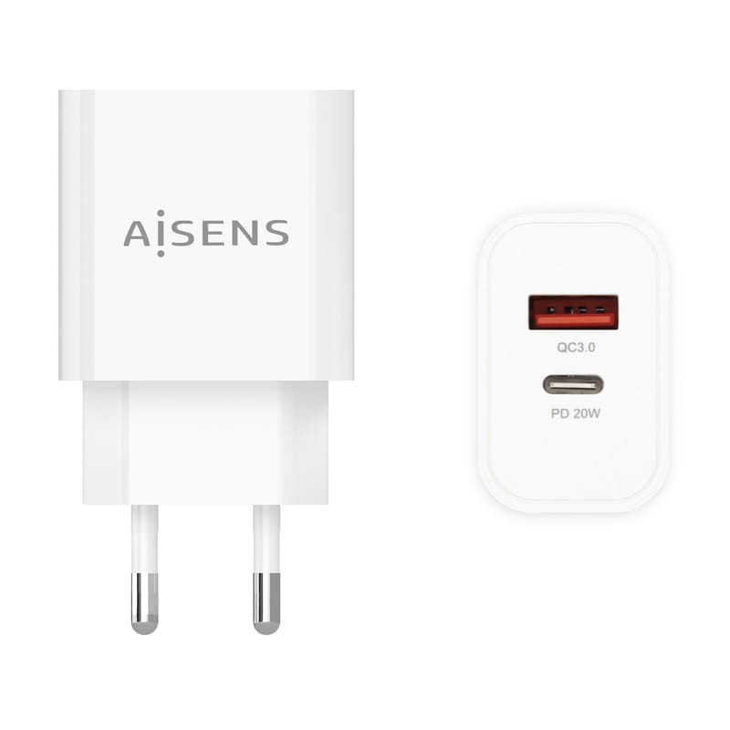 Aisens A110-0681 20W USB-C USB-A Blanc - Chargeur mural - Ítem1