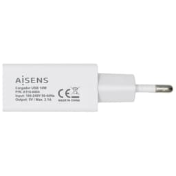 Carregador Aisens A110-0404 USB 10W 5V/2A Branco - Lado