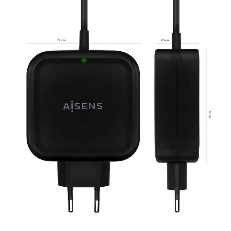 Aisens ASCH-1PD65WL-BK 65W USB Tipo-C Negro - Cargador de Pared - Ítem2