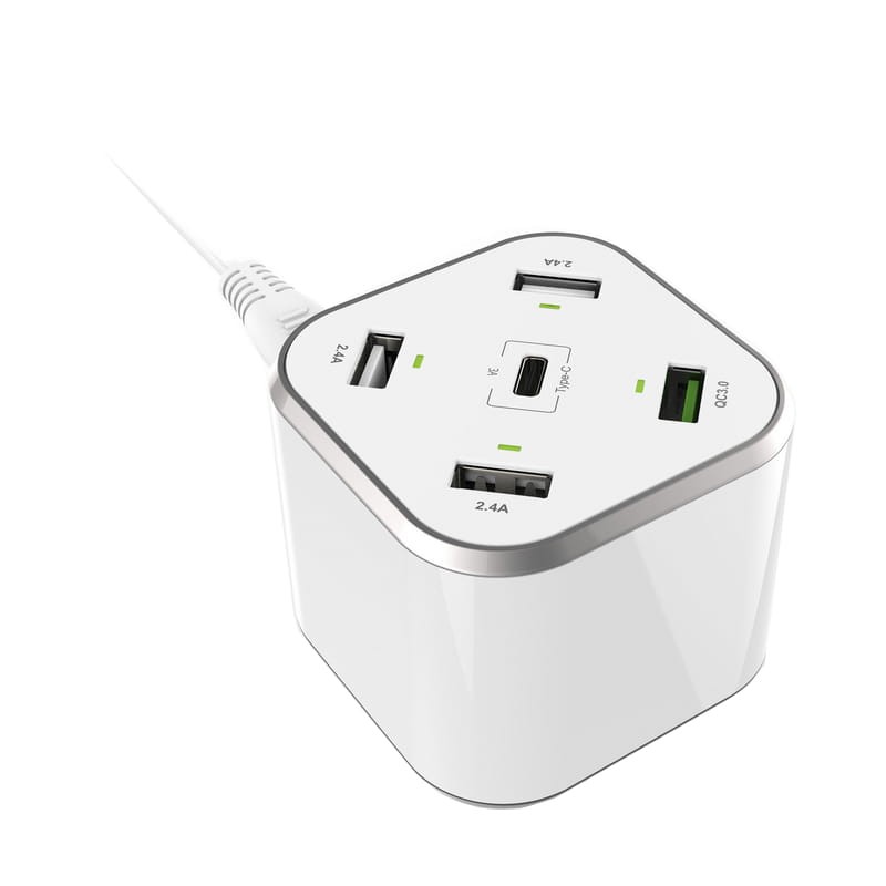 Aisens ASCH-5PQC-W 48W USB Tipo-C 4xUSB Blanco - Cargador de Mesa - Ítem1