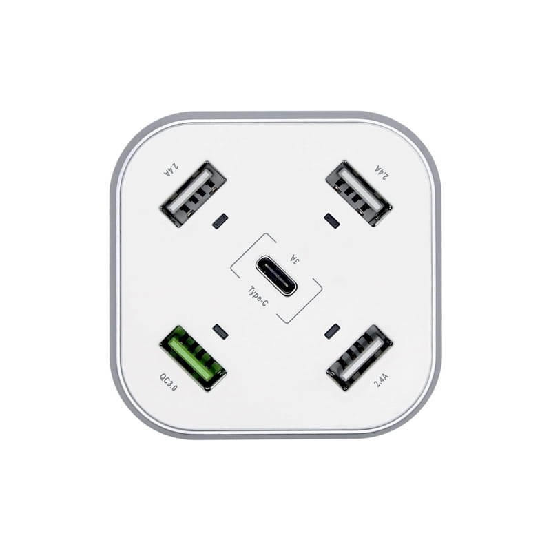 Aisens ASCH-5PQC-W 48W USB Tipo-C 4xUSB Blanco - Cargador de Mesa - Ítem2