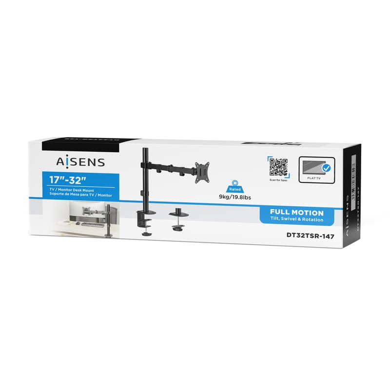 AISENS ECO 17-32 360º VESA 100x100 mm Negro - Soporte para TV - Ítem5