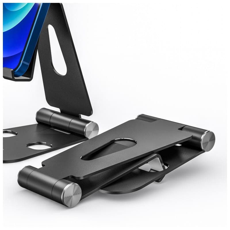 Aisens jusqu'à 11 pouces Noir - Support pour Tablette/Smartphone, Pliable 