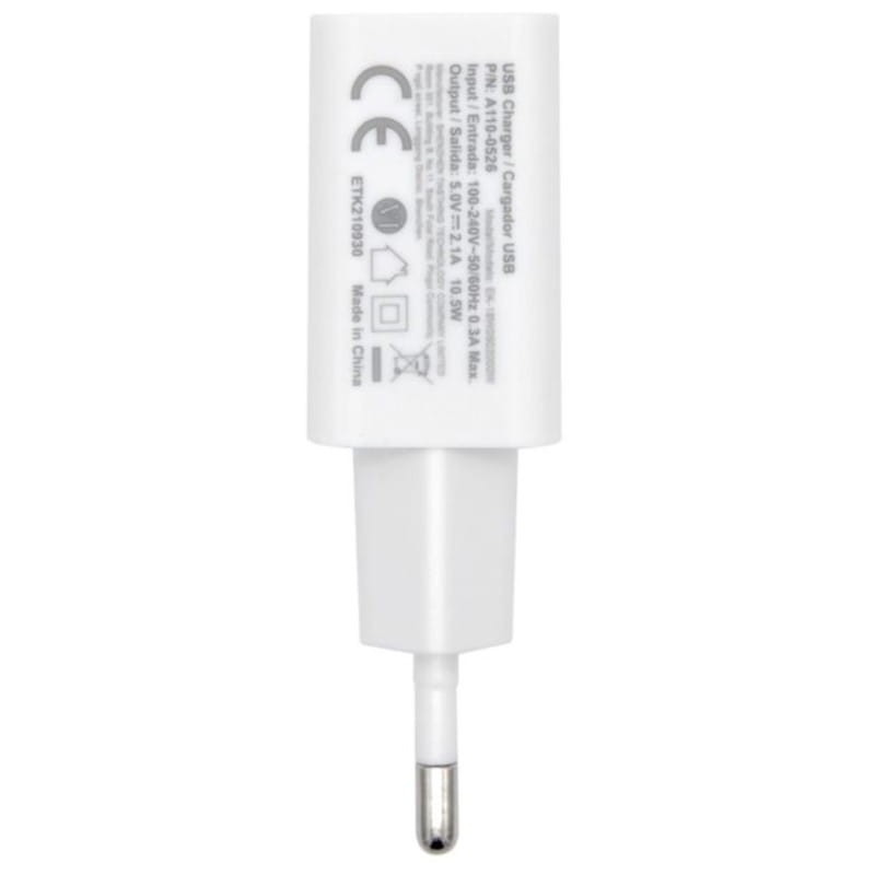 Carregador Aisens USB 10 W Alta Eficiência 5 V/2 A Branco - Item1