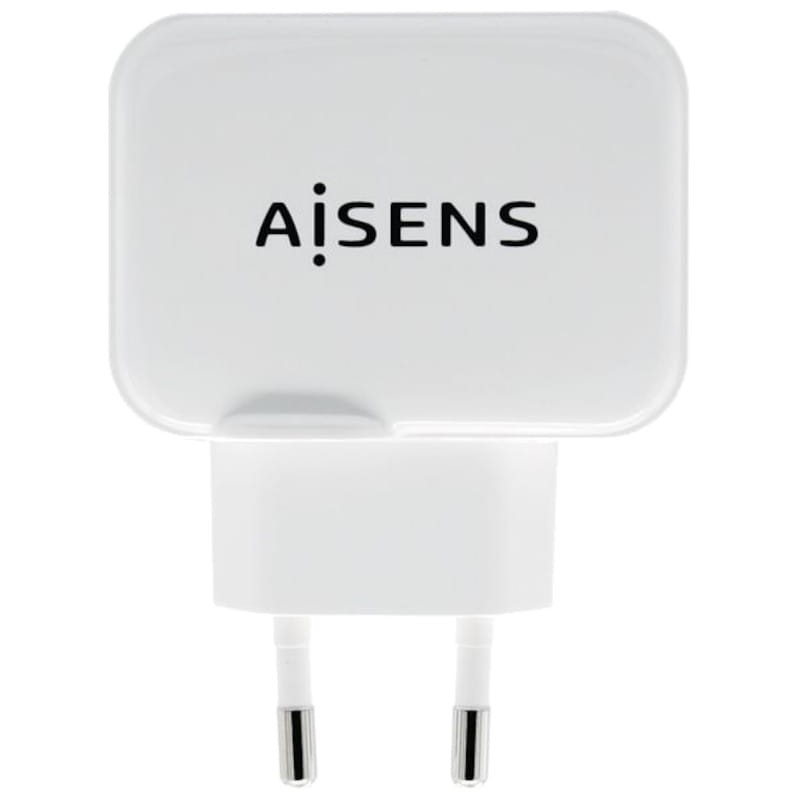 Cargador Aisens USB 17W 5V/3.4A Doble USB Blanco - Ítem