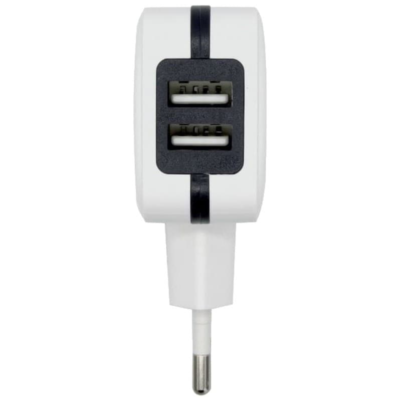 Carregador Aisens USB 17W 5V/3.4A Duplo USB Branco - Portas