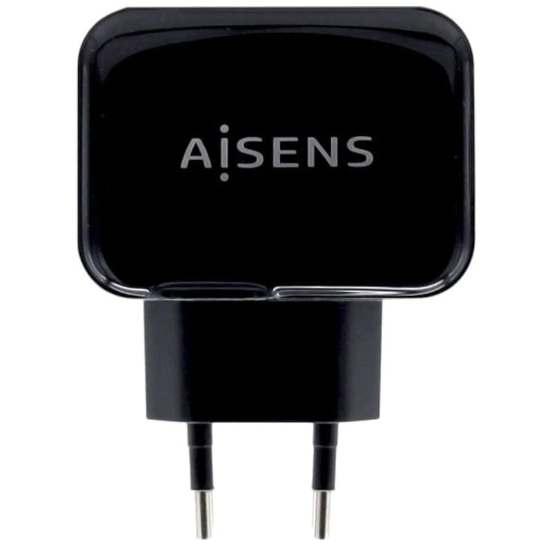 Cargador Aisens USB 17W 5V/3.4A Doble USB Negro - Ítem