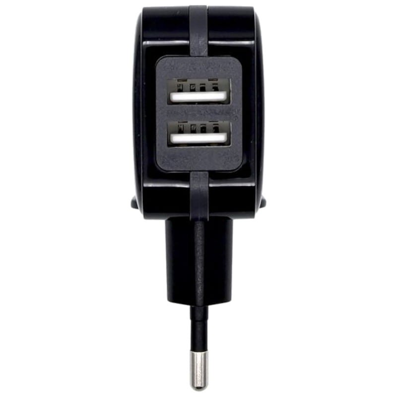 Cargador Aisens USB 17W 5V/3.4A Doble USB Negro - Ítem1