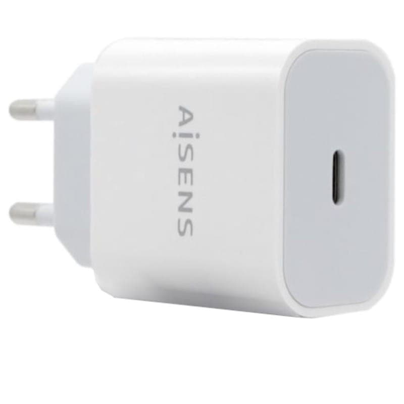 Chargeur Aisens USB-C PD3.0 20W Blanc - Adaptable
