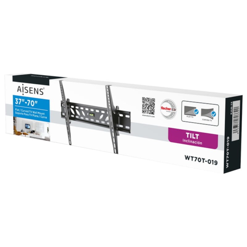 Aisens WT70T-019 Fixe 70 VESA 600x400 mm Noir - Ítem4