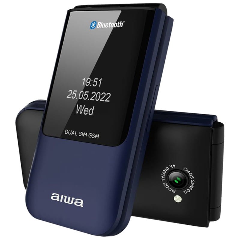 Aiwa FP-24BL Azul - Teléfono sencillo - Clase B Reacondicionado - Ítem