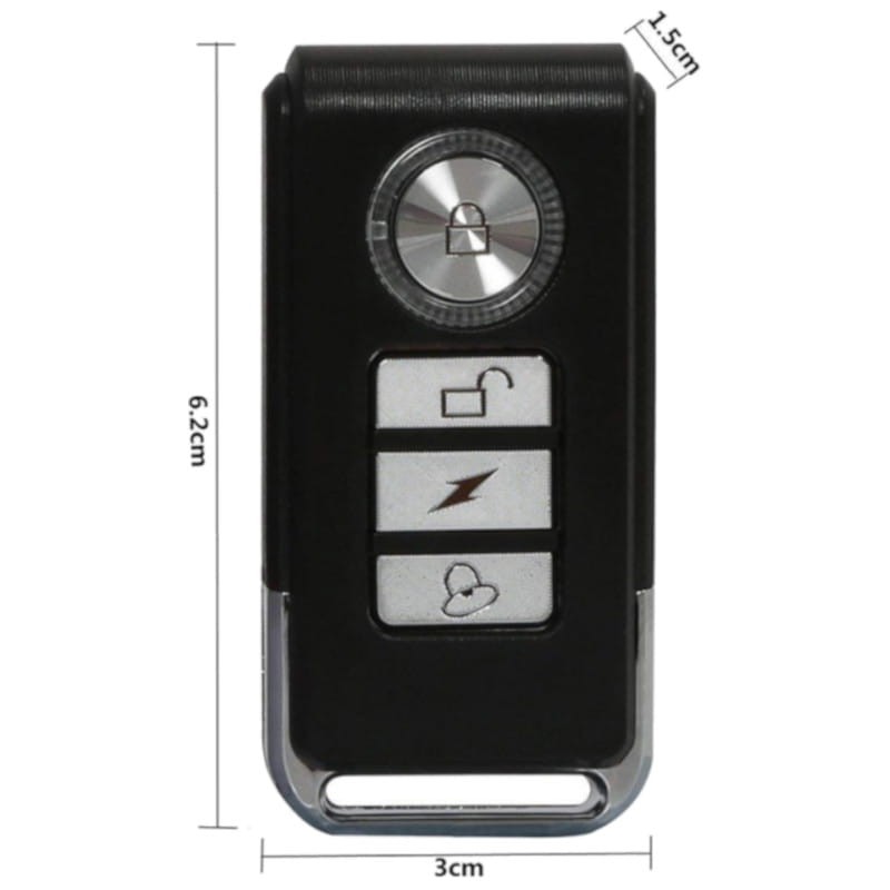 Alarma Antirrobo para Bicicleta/Motocicleta/Patinete Negro - Ítem4