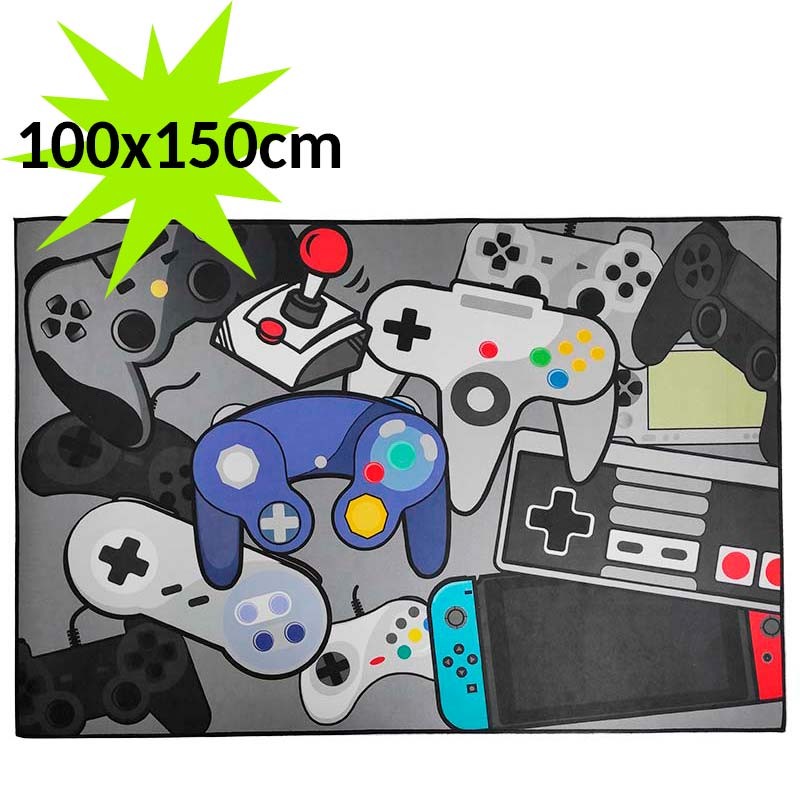 Non-slip Carpet Retro Gamepads V5 100x150cm