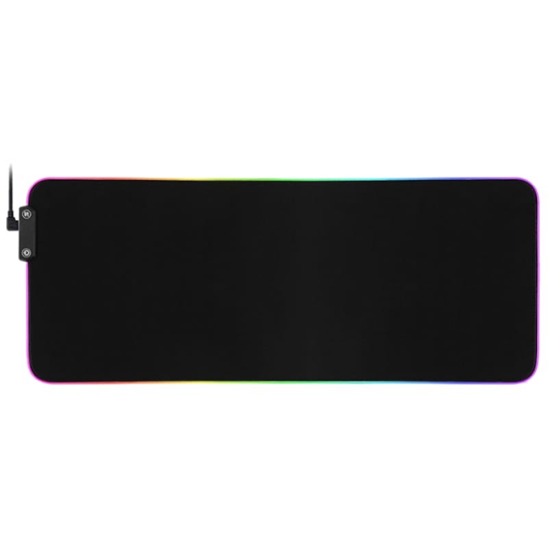Alfombrilla Gaming con Luces PowerGaming HD RGB con Hub USB 80x30cm Negro - Ítem