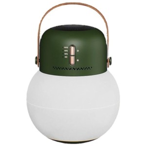 Haut-parleur de camping Tumbler Portable Audio Listen Camp Lite Sothing Vert