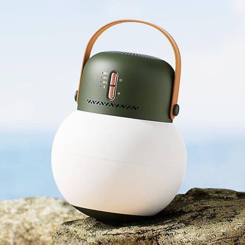 Luz de camping al aire libre con Altavoz Bluetooth Verde - Ítem1
