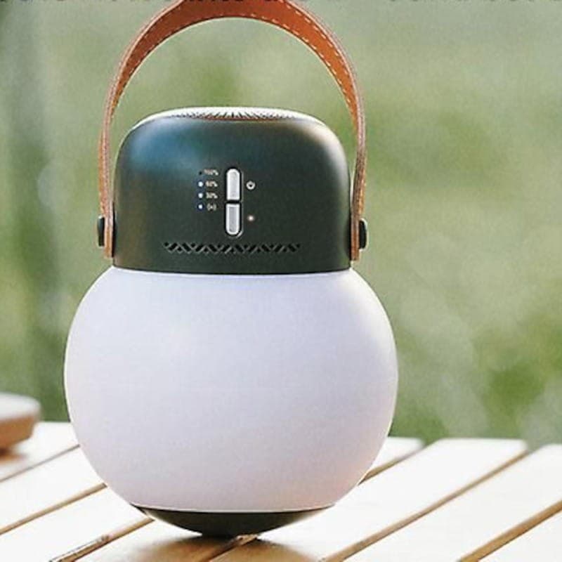 Iluminación de Altavoz para Camping Tumbler Portable Audio Listen Camp Lite Sothing Verde