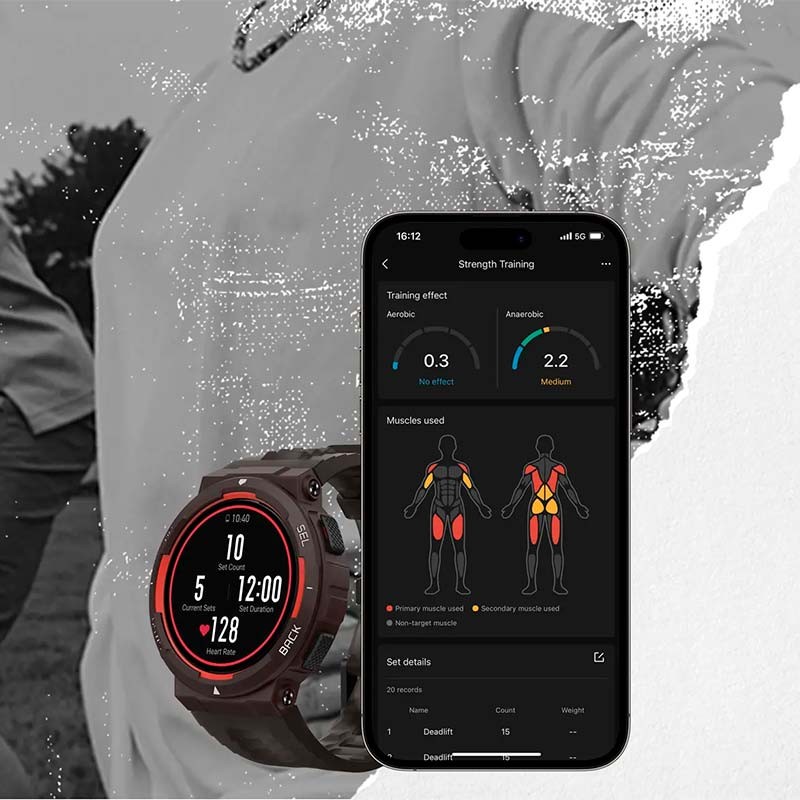 Amazfit Active Edge Negro - Reloj inteligente con GPS - Ítem5