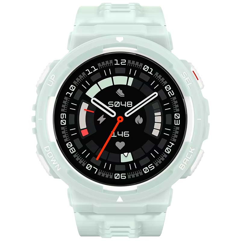 Para Amazfit GTR 4 / Amazfit GTR 4 Pro PC + Estuche de reloj protector  integrado de vidrio templado (blanco transparente)